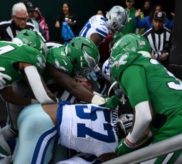 Zakończenie meczu Cowboys and Eagles przyćmione walką