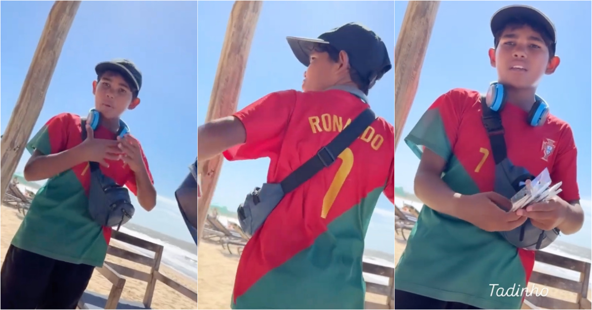 Brazylijski chłopiec chwali Ronaldo, nie wiedząc, że rozmawia z siostrą